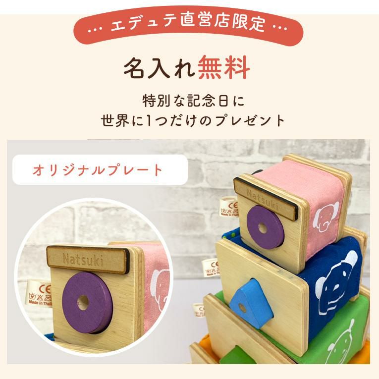 指先知育の木のおもちゃならトレーニングキューブ｜2歳プレゼント