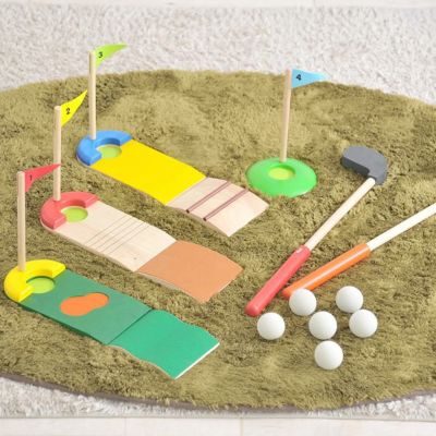 木のおもちゃ ゴルフセット ボイラ 誕生日 男 室内 遊び おもちゃ 3歳