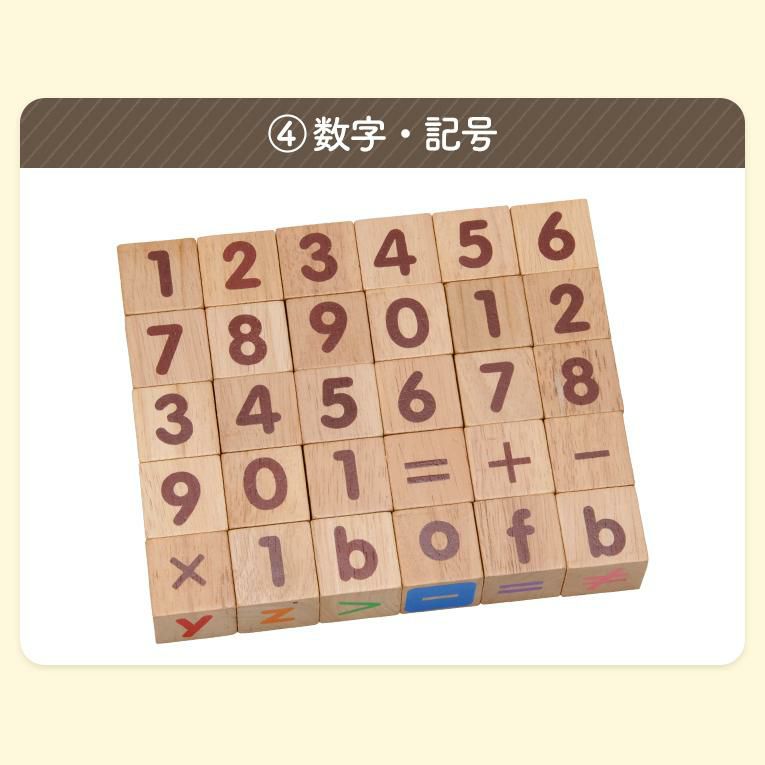 数字ブロックの木のおもちゃABCブロックス｜1歳プレゼント