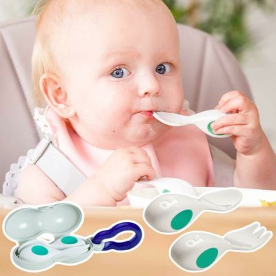正規品　ベビースプーン・フォーク＆ケースセット＜6ヶ月 1歳 離乳食＞doddl （ドードル）