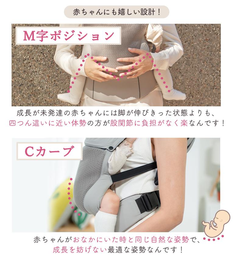 新品】メリーチューン 3WAY抱っこ紐 ブラック／メッシュ 6ヶ月～ 射し込ん