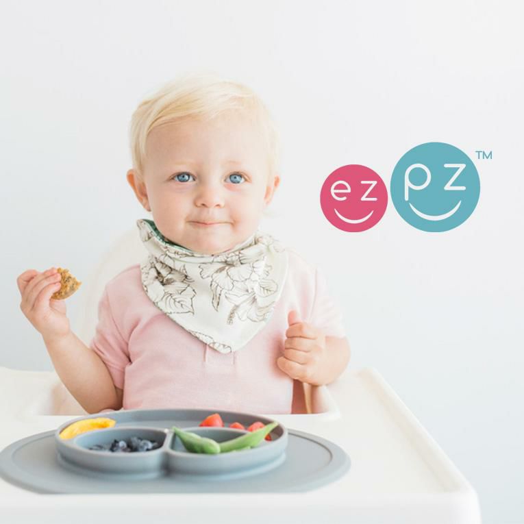 選べる離乳食セットミニマット+タイニーカップ＜ 6ヶ月 1歳 2歳　3歳＞ ezpz(イージーピージー）