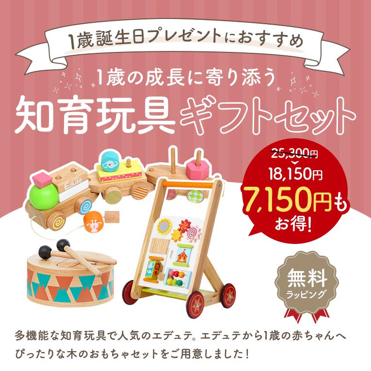 1歳知育玩具ギフトセット ～手押し車で冒険セット～
