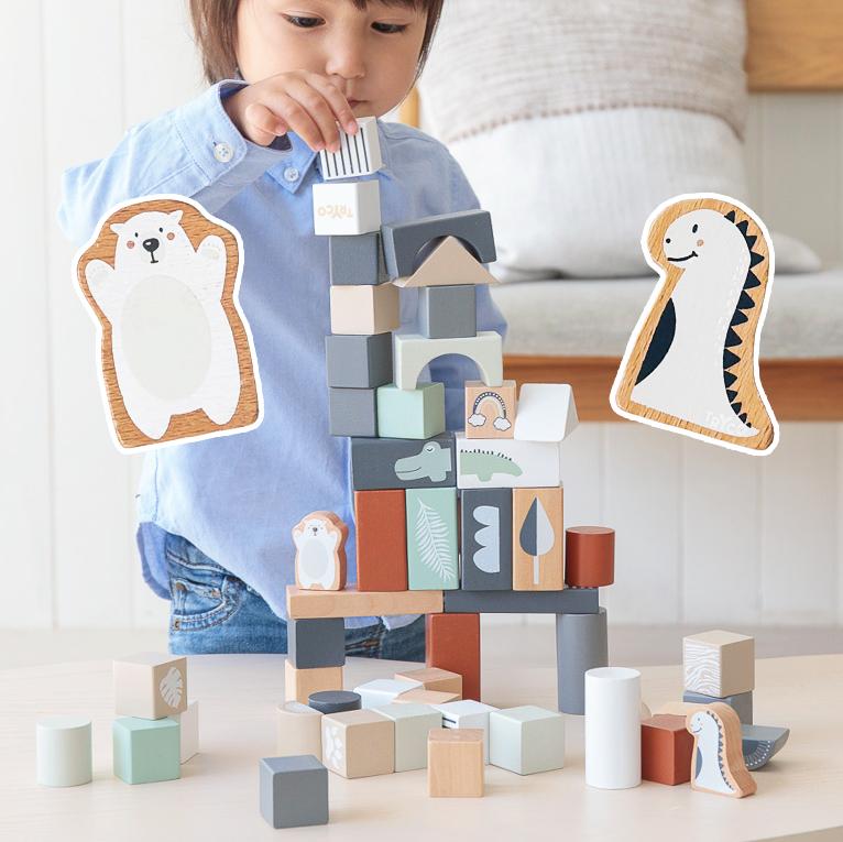 数字ブロックの木のおもちゃABCブロックス｜1歳プレゼント