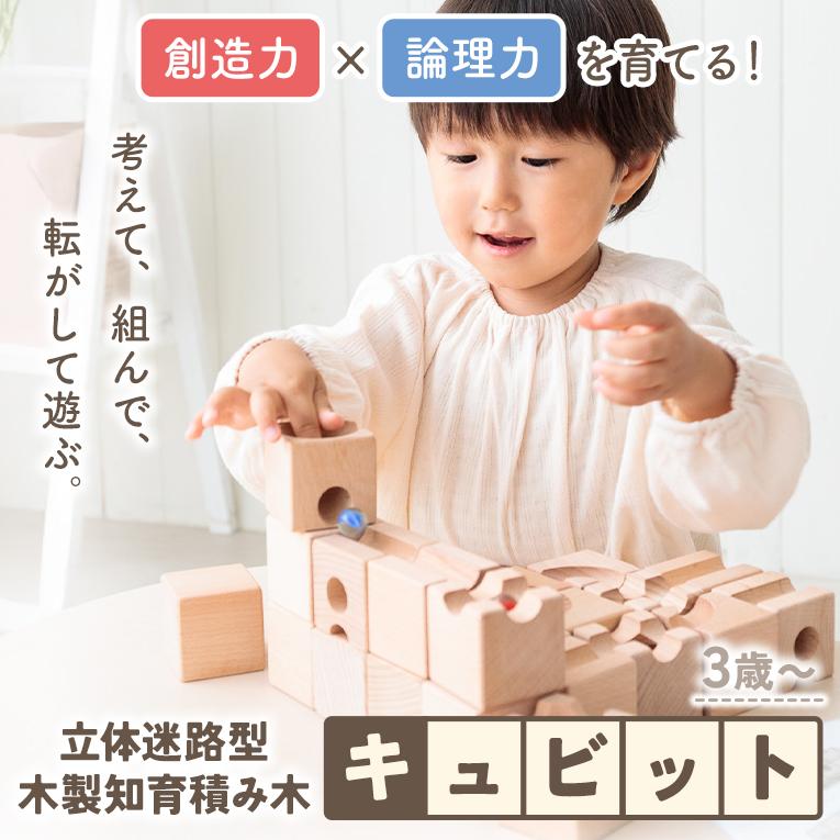 キュビット HUIZorbit DELUXE66 新品 知的玩具 木製 ビー玉